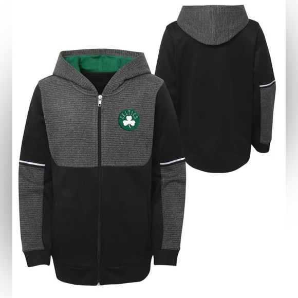 NBA Other - NBA Youth Boston Celtics Zip Hoodie in Black, size Medium (8-10)
